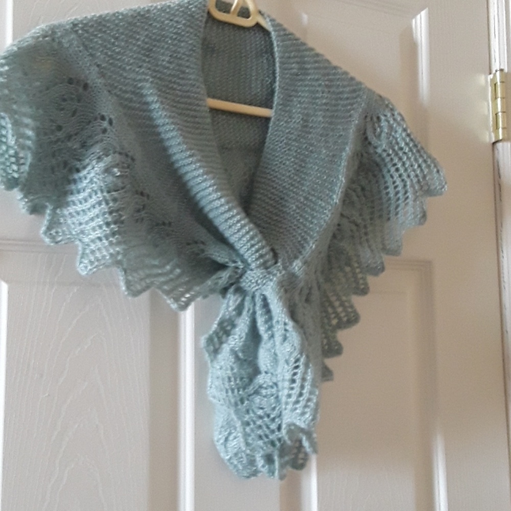 Scarf soft blue color